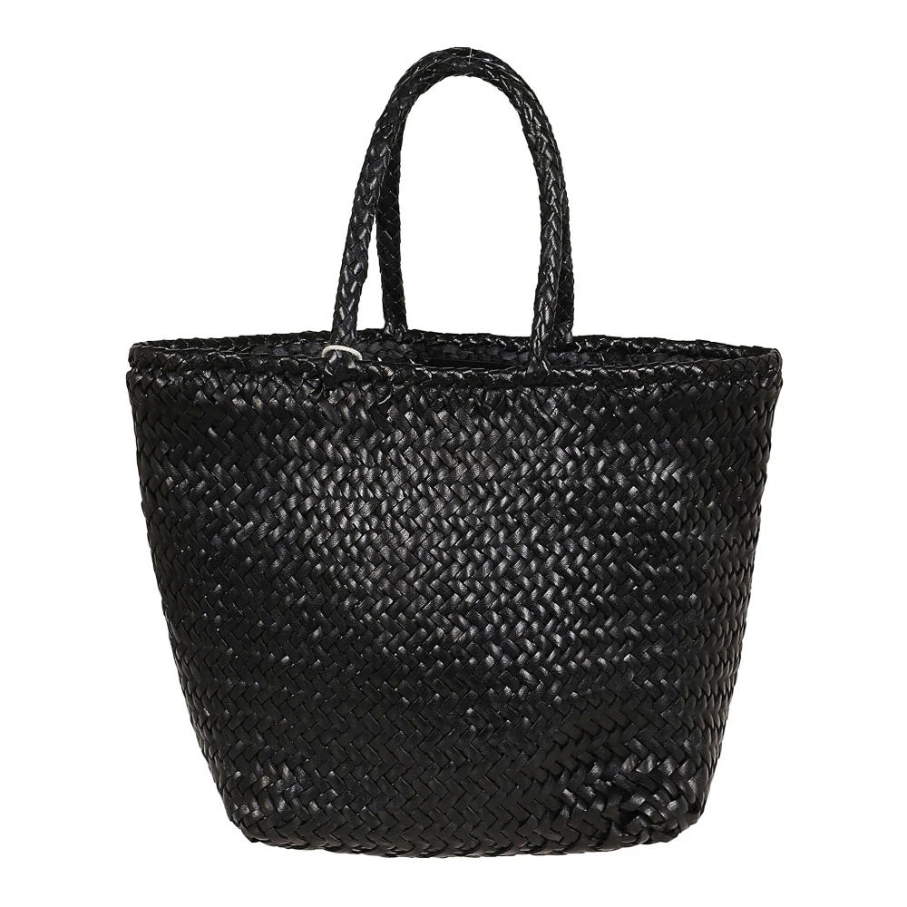 Dragon Diffusion Zwarte Leren Shopper Tas Black Dames