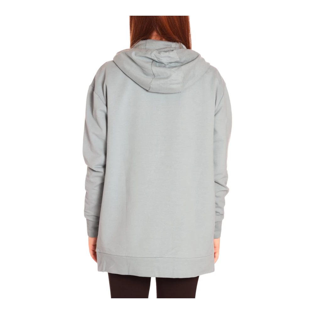 Emporio Armani EA7 Hoodie met Logo Detail Gray Dames