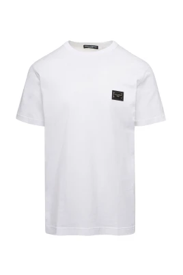 T-shirt med varumärkesetikett