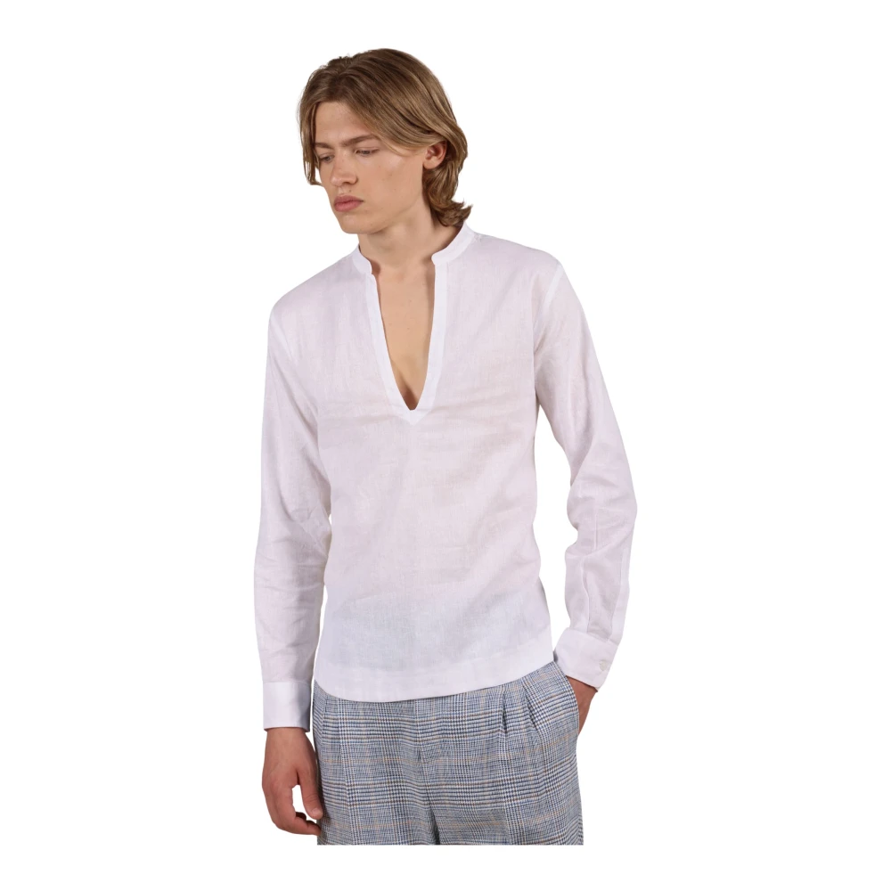 Daniele Alessandrini Wit Overhemd Stijlvolle Herenmode White Heren