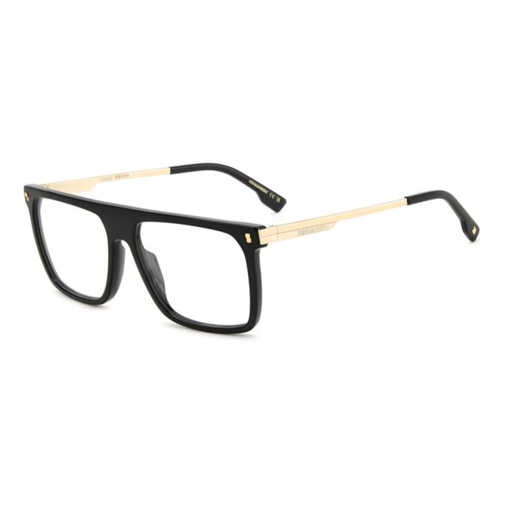Dsquared2 Men's Black Glasses, 56 Mm, Retro Style Glasses