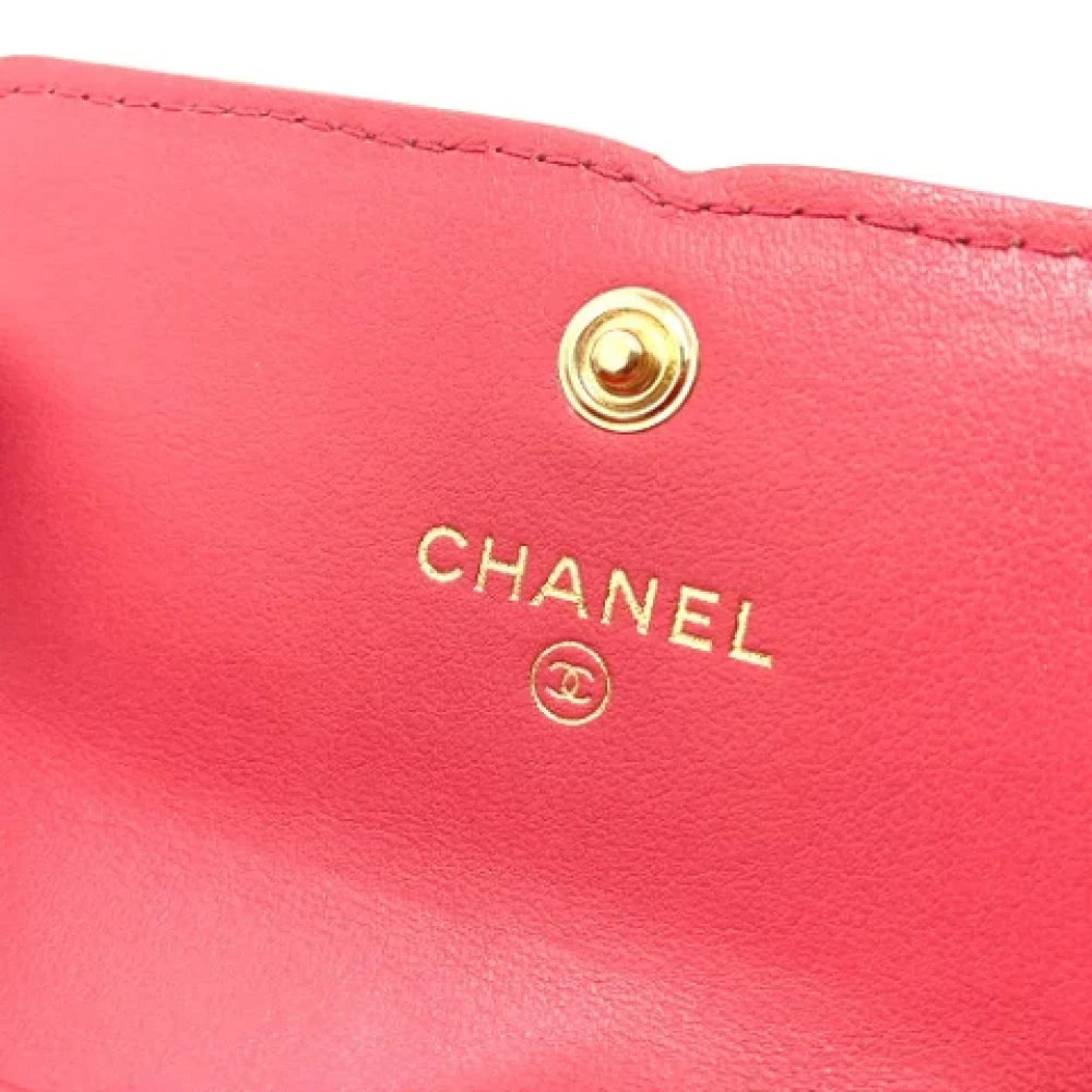 Chanel Vintage Pre-owned Leather wallets Pink Dames