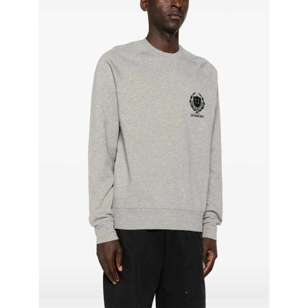 Givenchy Crest slim fit sweatshirt Gray Heren