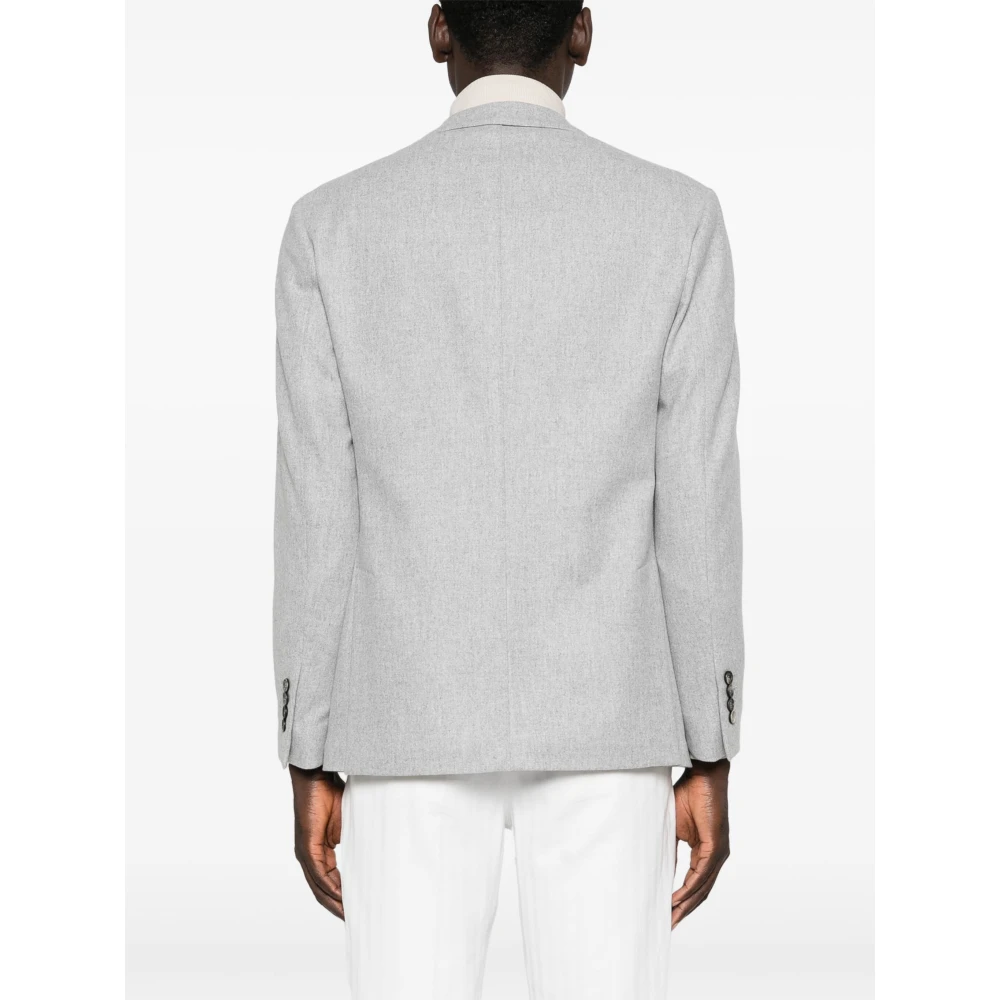Eleventy Luxe Wol Kasjmier Jas Gray Heren