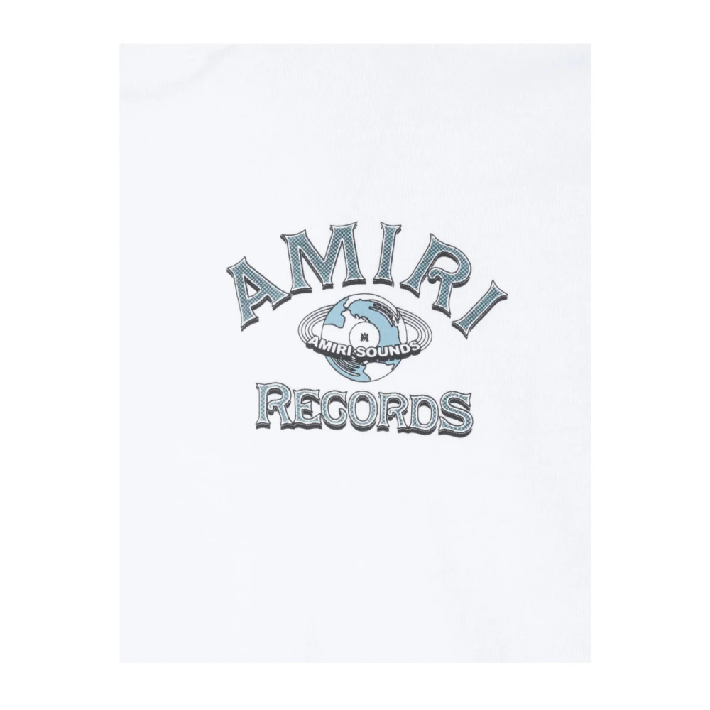 Amiri Regular Fit Katoenen T-shirt Wit White Heren