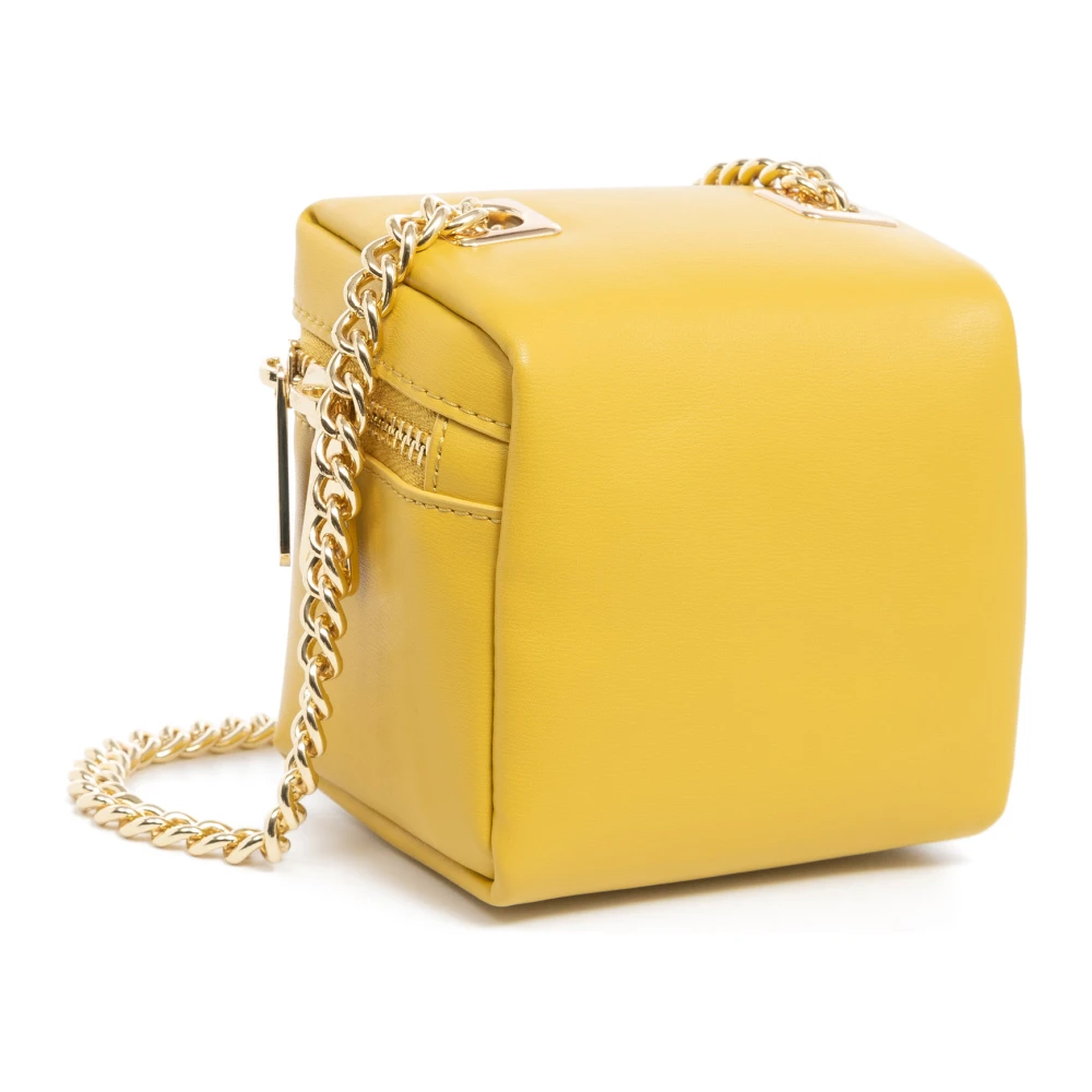 Armani Exchange Stijlvolle schoudertas met ritssluiting Yellow Dames