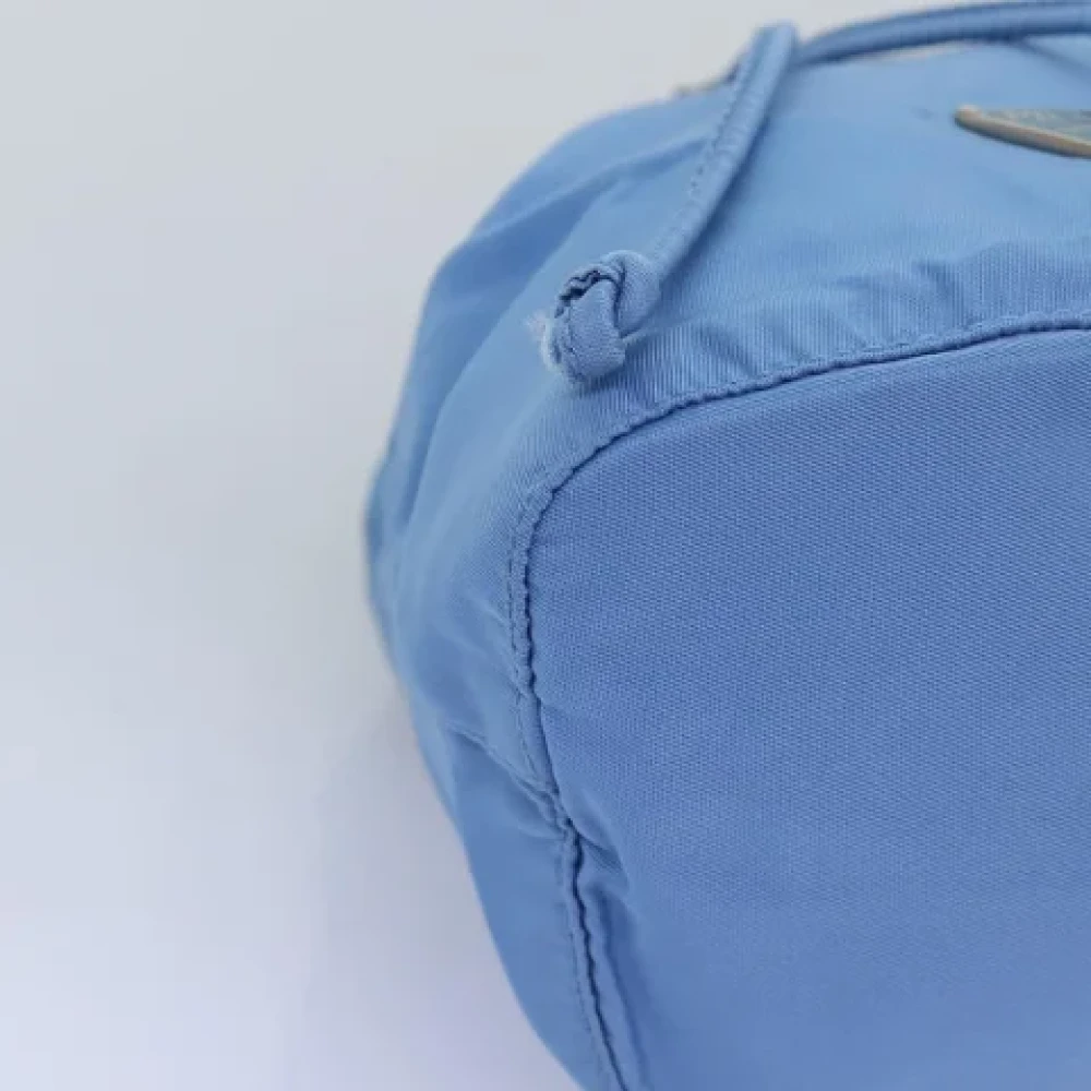 Prada Vintage Pre-owned Nylon pouches Blue Dames