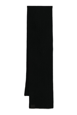 black-logo-tag-scarf-rectangle-shape