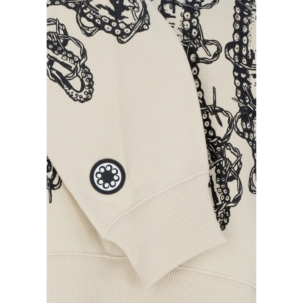 Octopus Wire Hoodie Sweatshirt Fw24 Collectie Beige Heren
