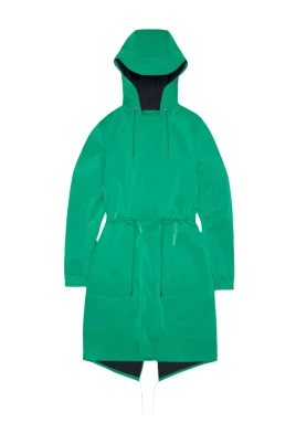 Sportig Element Parka med Fishtail Hem
