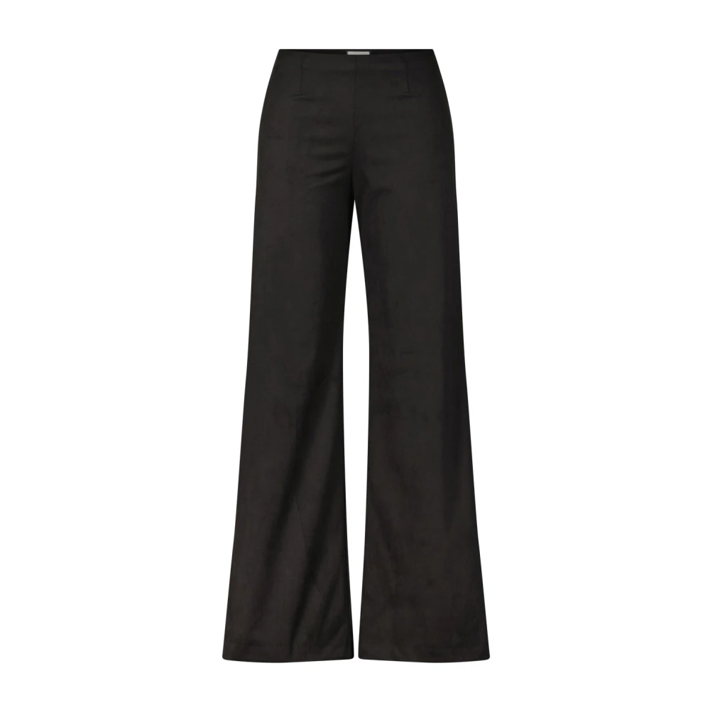 Seductive Hoge Taille Wijde Pijp Broek Black Dames