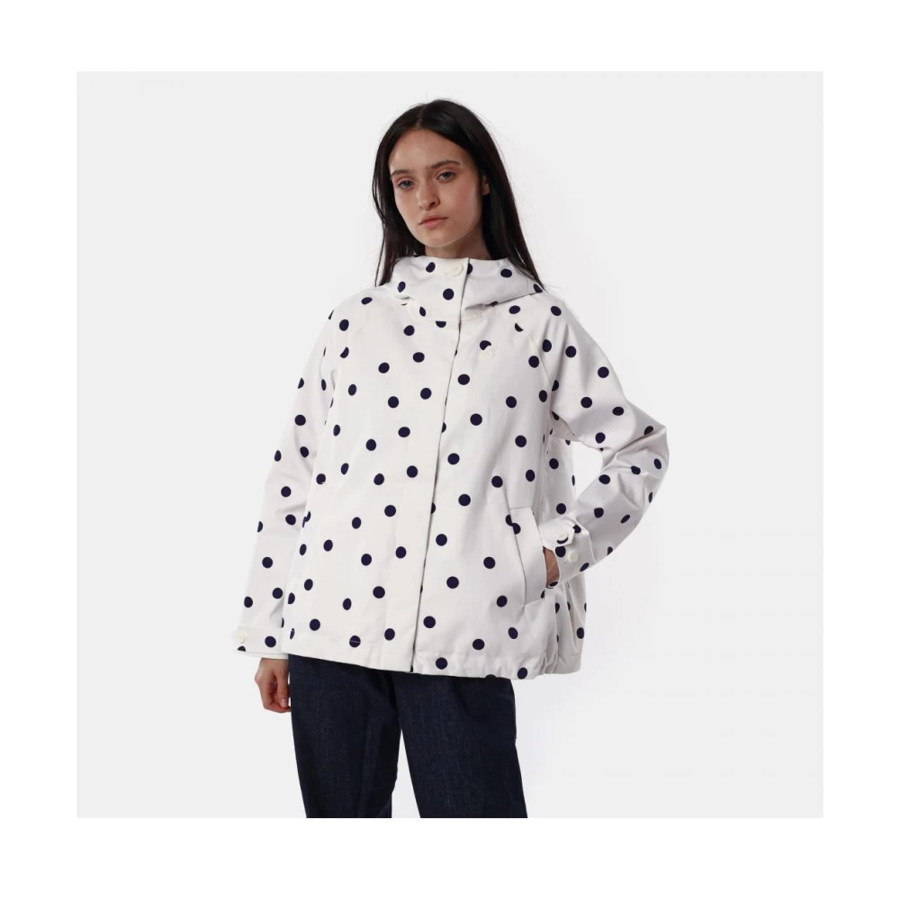 K-way Polyester Puffer en Parka Jassen White Dames