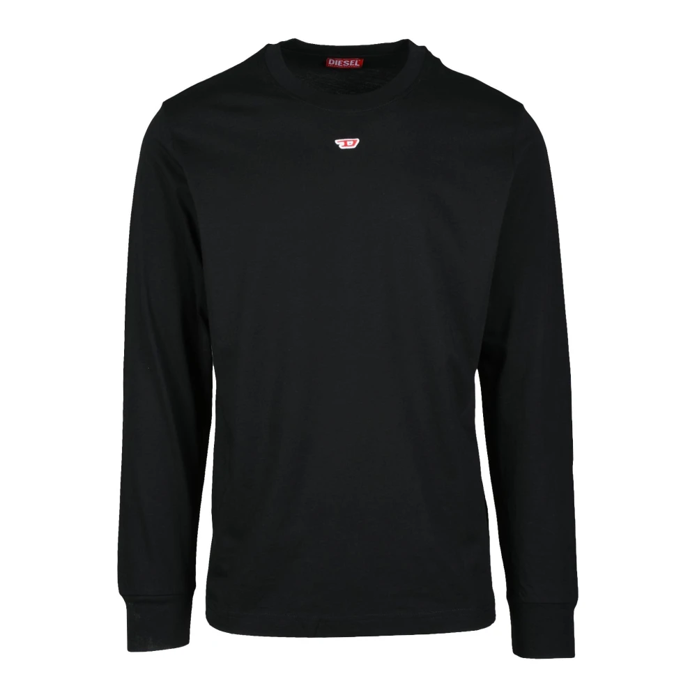 Diesel Katoenen T-shirt Black Heren
