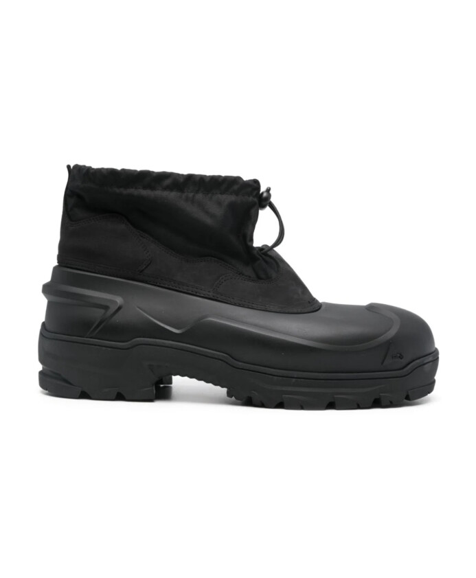 bottes-basses-en-caoutchouc-noir