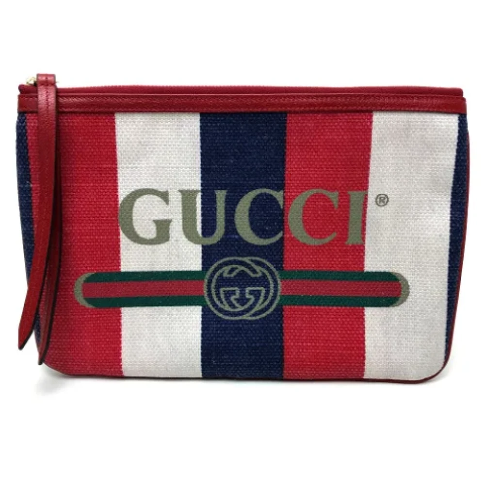 Gucci Vintage Pre-owned Cotton gucci-bags Blue Dames