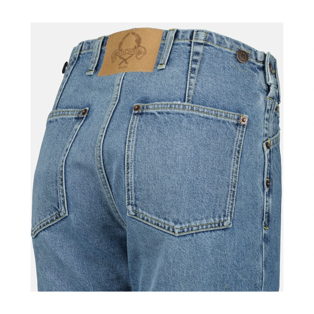 Moschino Hoge taille lichtblauwe rechte jeans Blue Dames