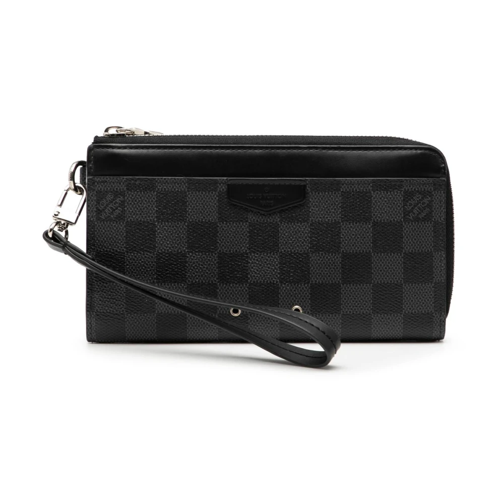 Louis Vuitton Vintage Women's Black Pre-Owned Zip Around Wallet