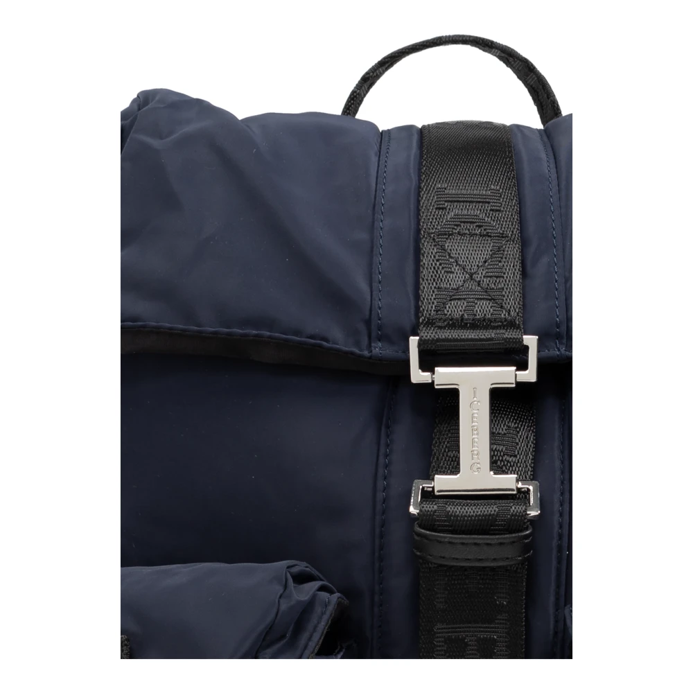 Iceberg Rugzak met logo Blue Heren