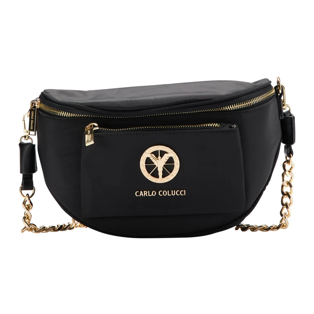 Carlo Colucci Unisex Black Shoulder Bags