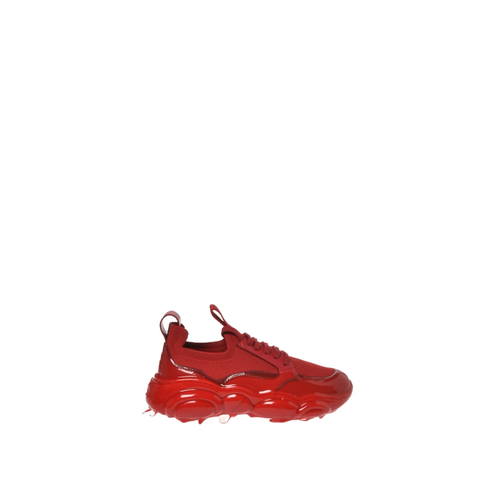 Moschino Rode Sneakers voor Dames Red Dames