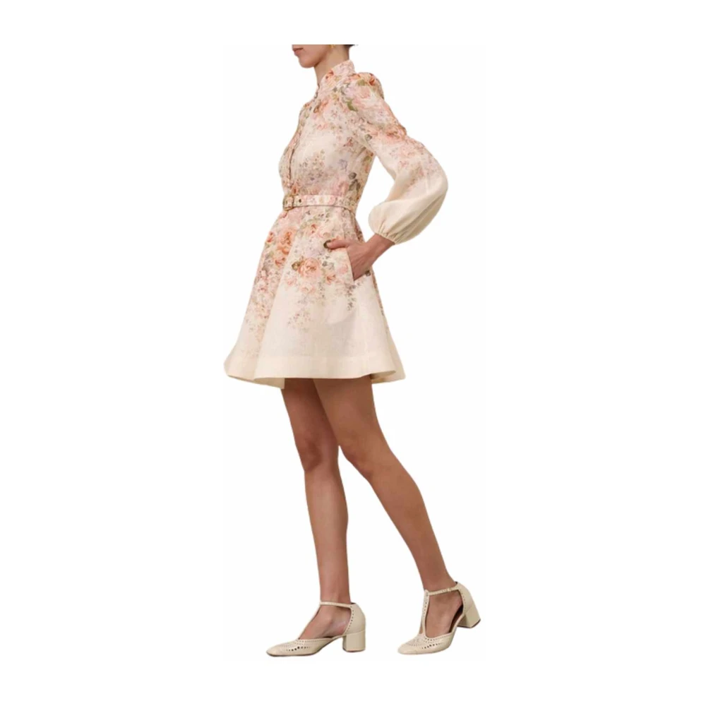 Zimmermann Rococo Floral Mini Jurk Multicolor Dames