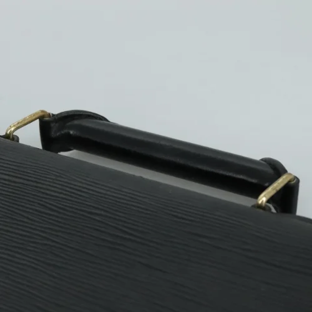 Louis Vuitton Vintage Pre-owned Leather briefcases Black Dames