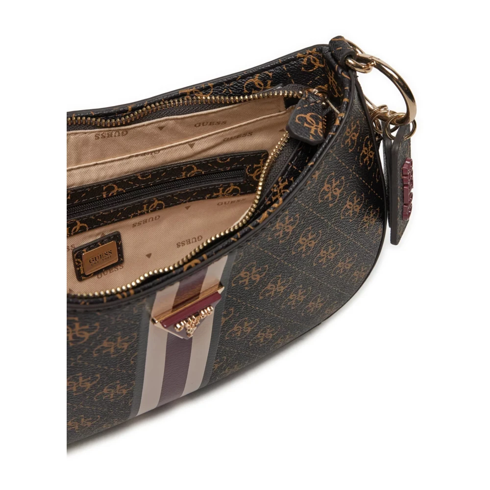 Guess Bruine PU leren schoudertas Brown Dames