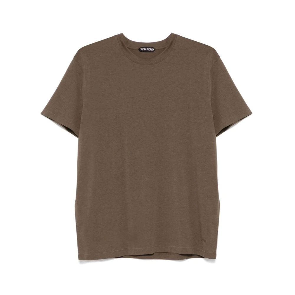 Tom Ford Olijfgroen Korte Mouwen T-shirt Green Heren