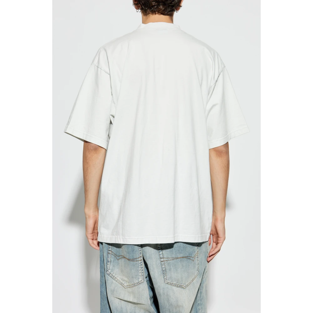 Balenciaga T-shirt met logo Gray Heren