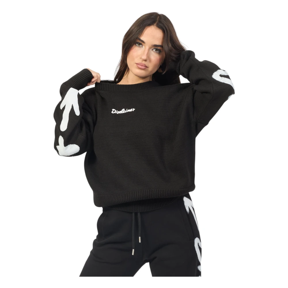 Disclaimer Tricot Hoodies voor vrouwen Black Dames
