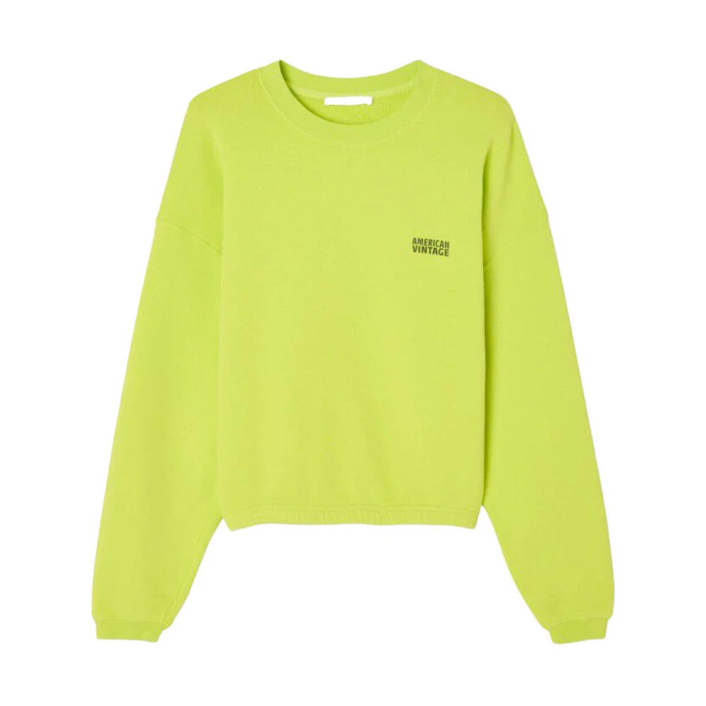 American vintage Sweatshirt Izu03A Green Dames