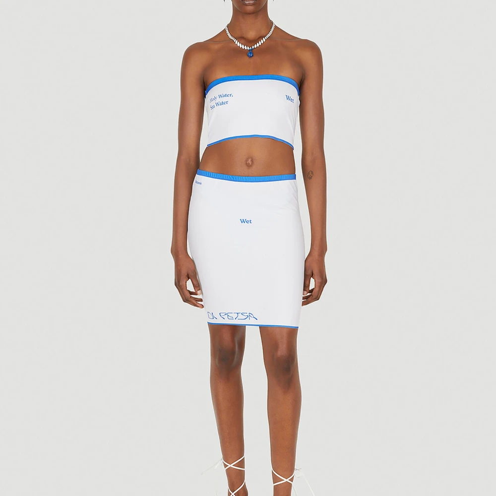 DI Petsa Mouwloze Top White Dames