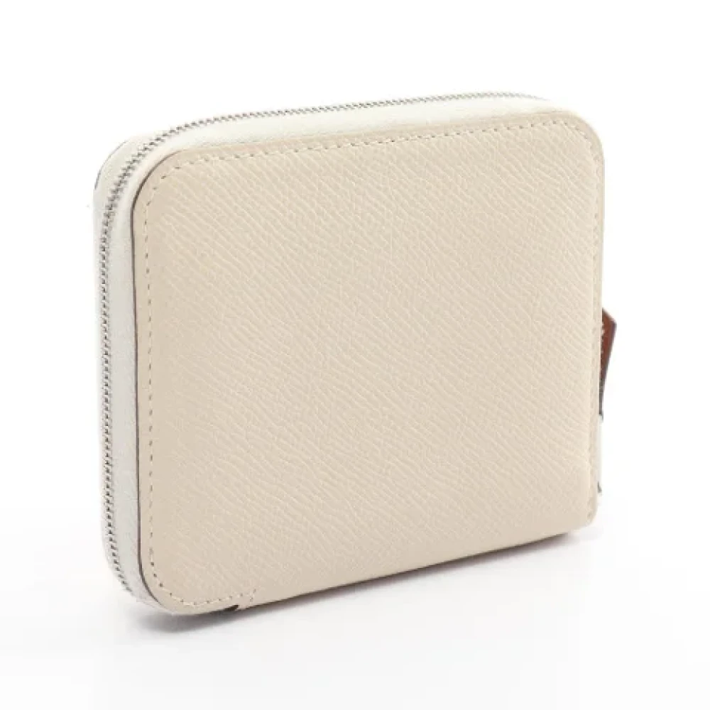 Hermès Vintage Pre-owned Leather wallets White Dames