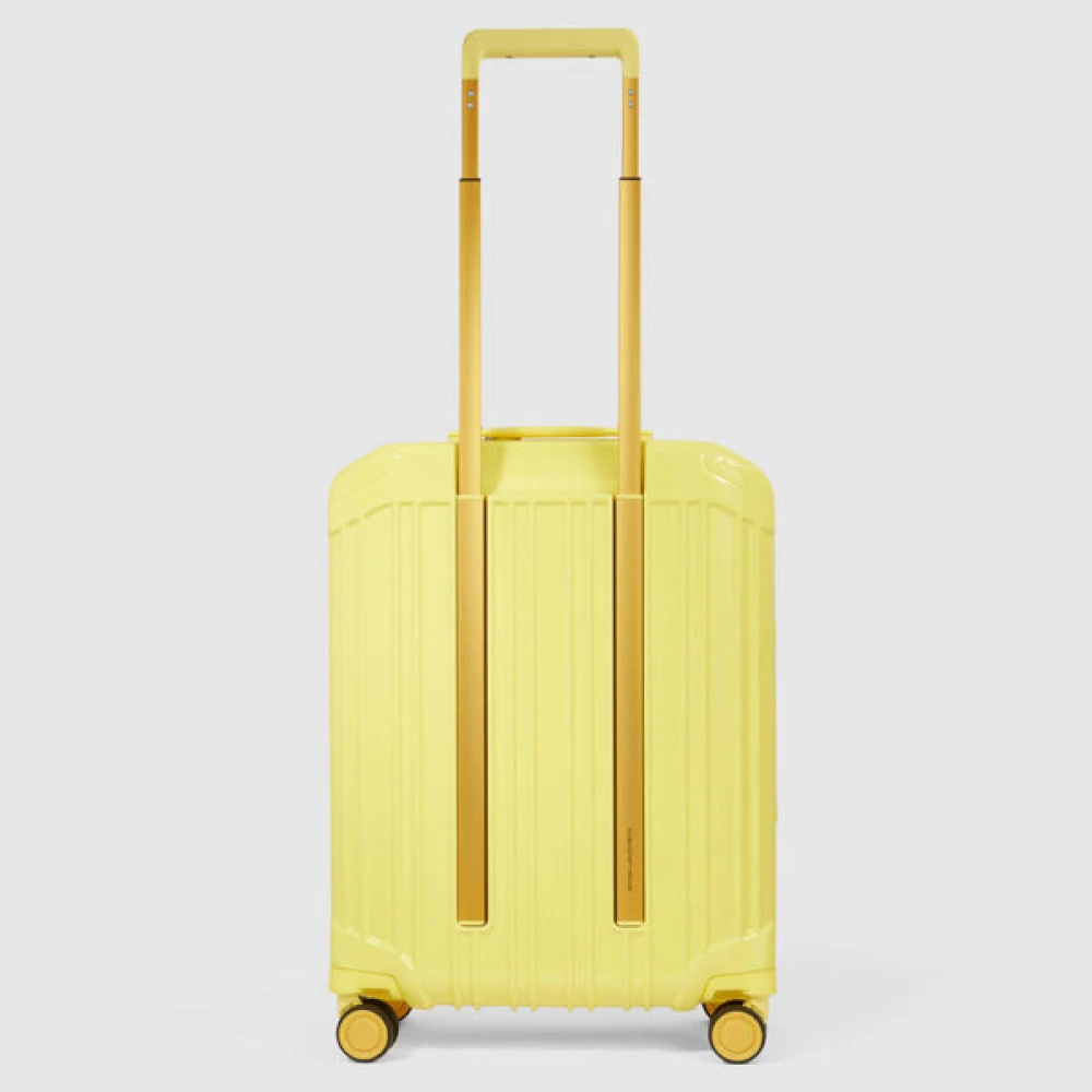 Piquadro Gele Koffer Verticale Constructie TSA Slot Yellow Unisex