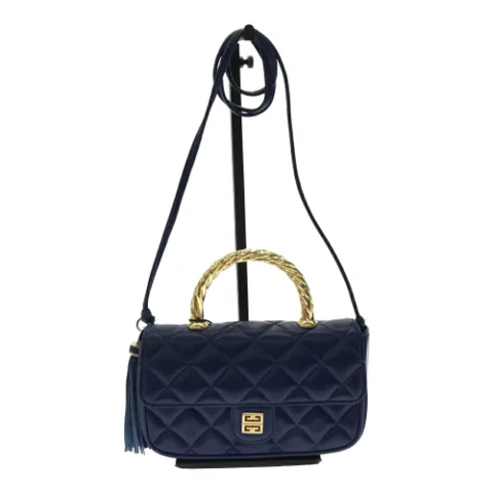 Givenchy Pre-owned Leather shoulder-bags Blue Dames