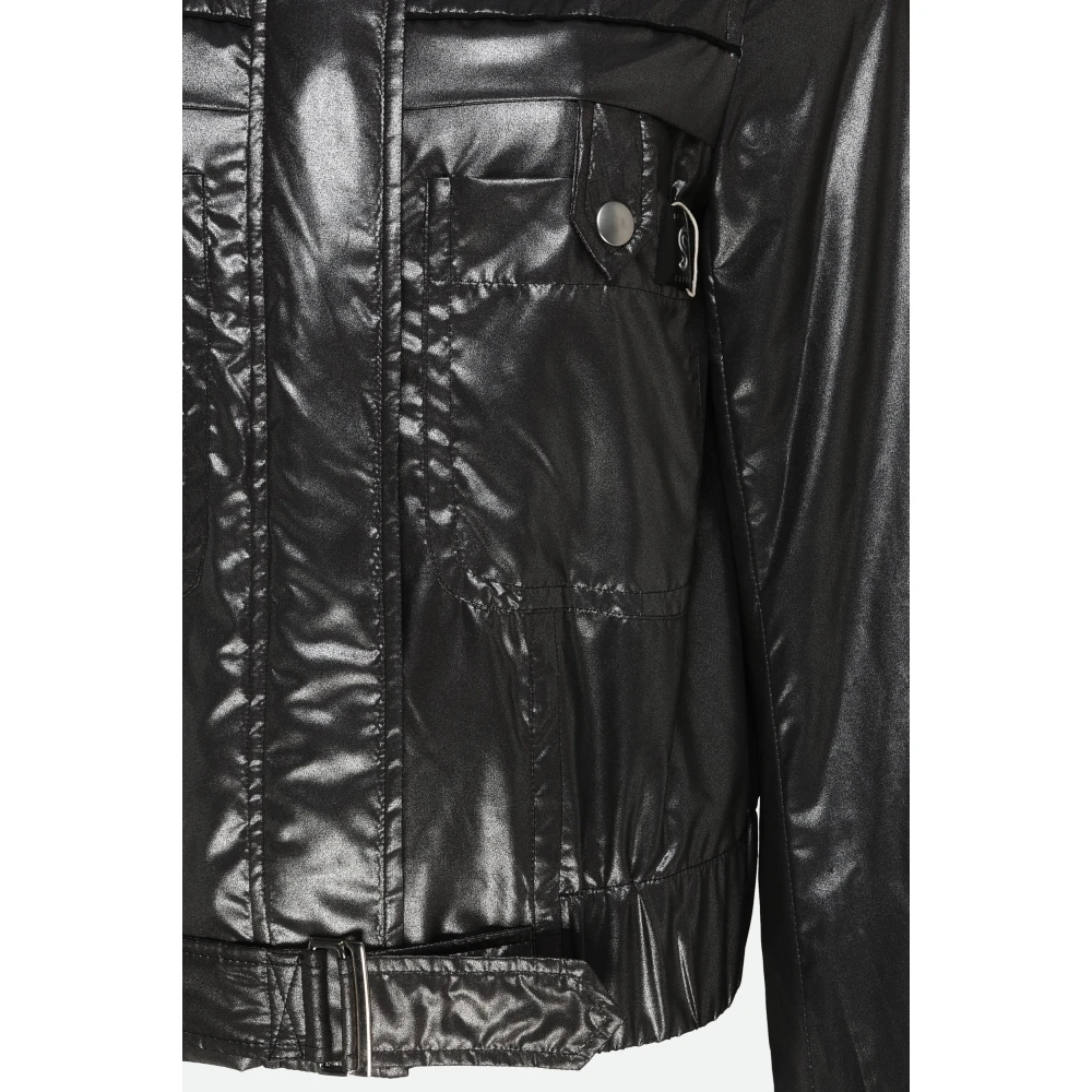 SPORTMAX Antraciet Jas voor Actieve Levensstijl Gray Dames