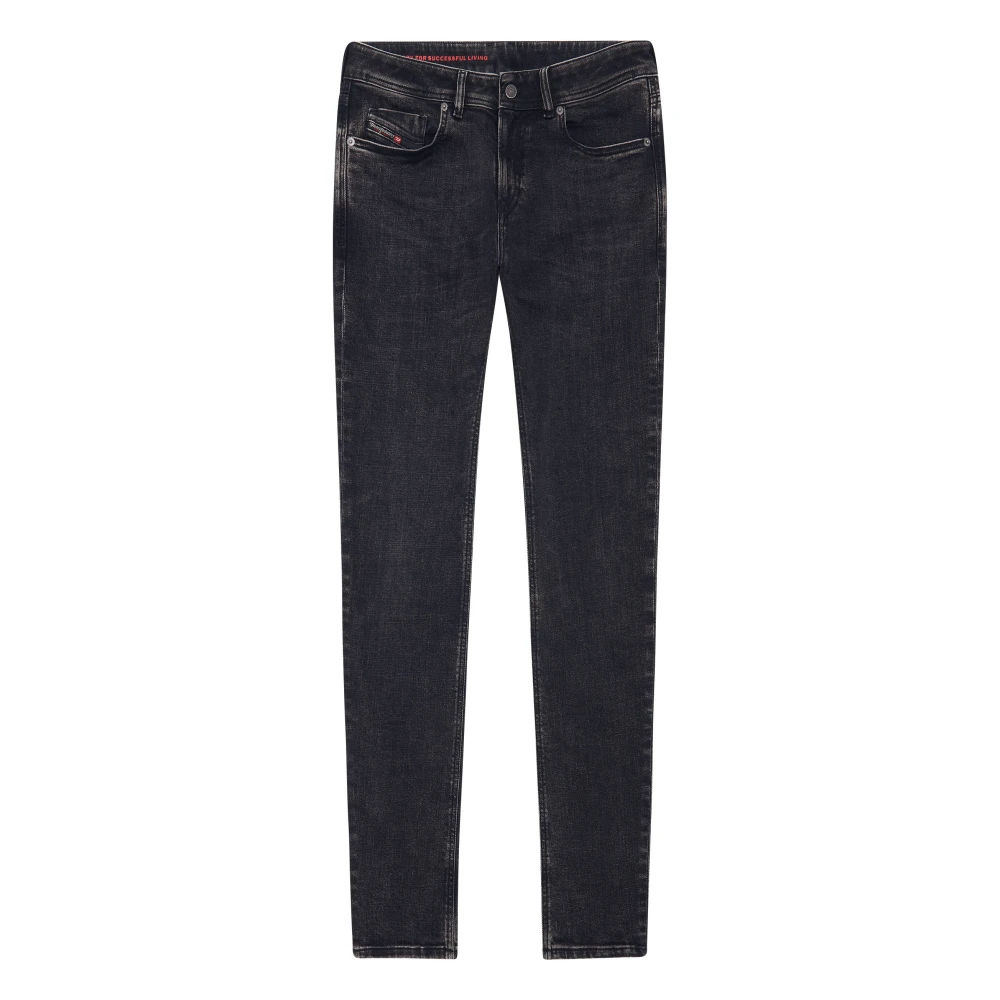 Diesel Punk Rock Slim-fit Jeans Black, Herr