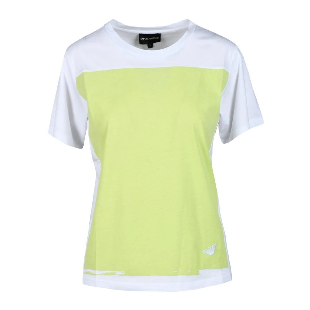 Emporio Armani Bomull T-shirt Yellow, Dam