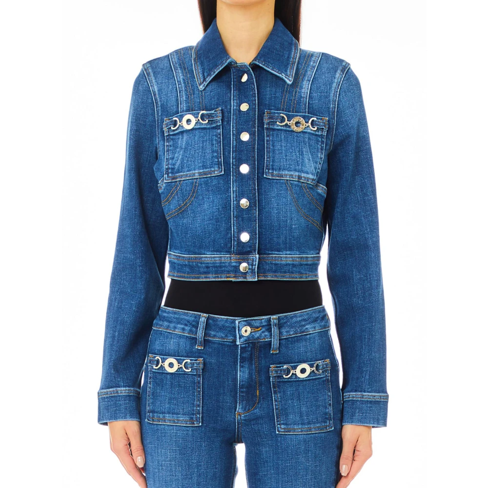 Liu Jo Denim Cropped Jack Blue Dames