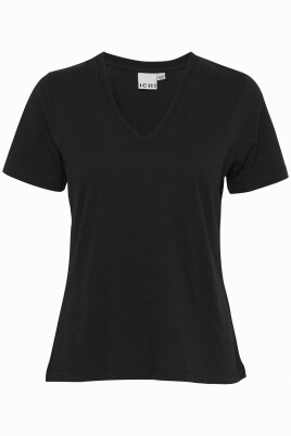 sort-v-hals-t-shirt-topstil