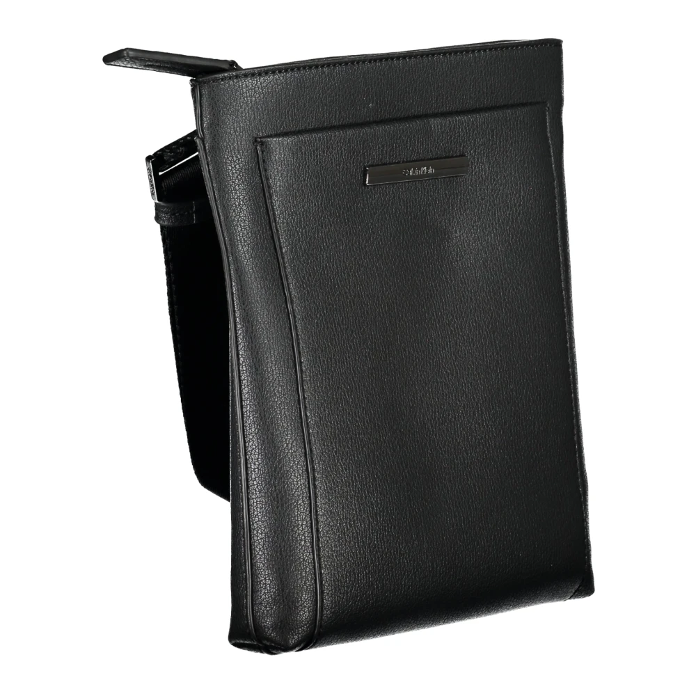 Calvin Klein Zwarte Schoudertas met Verstelbare Band Black Heren