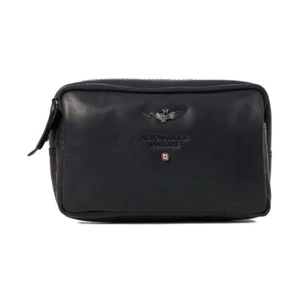 Aeronautica militare Vintage Schoudertas Am-309 Black Heren