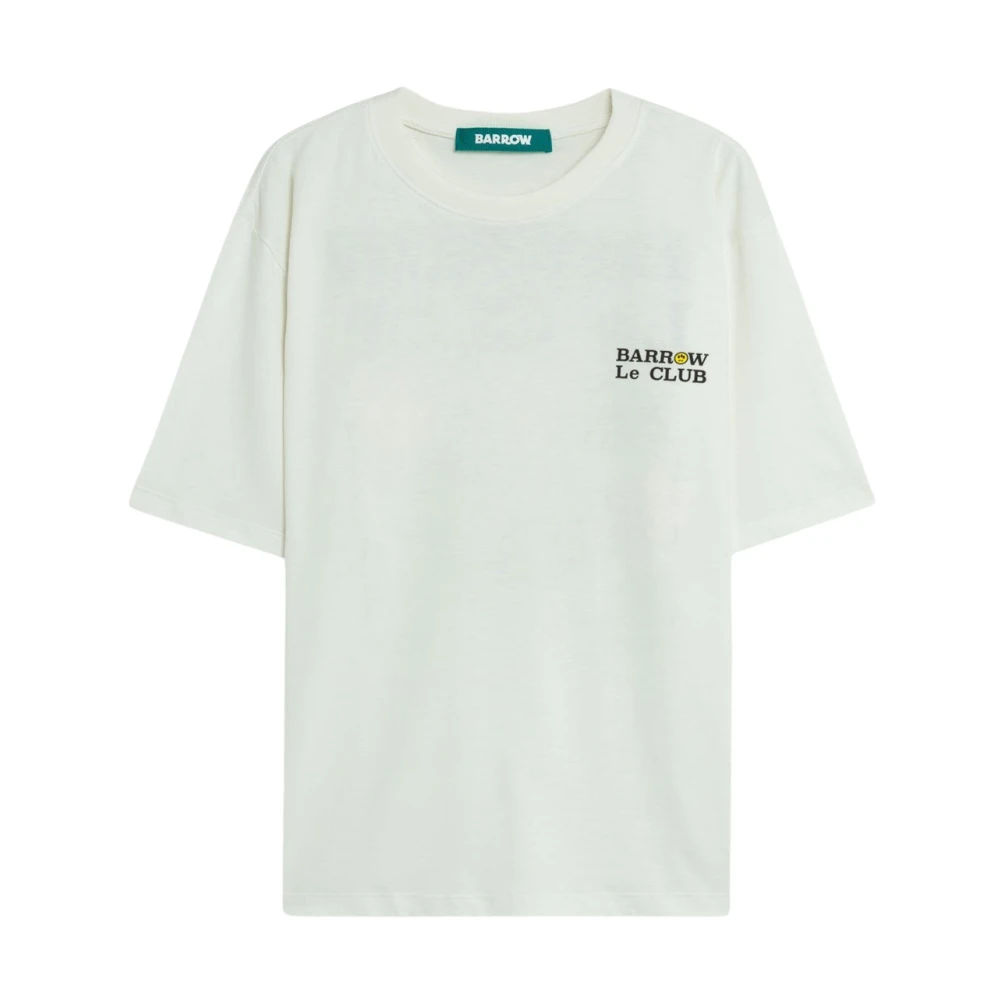 Barrow White T-Shirts, Male, M, Jersey T-Shirt