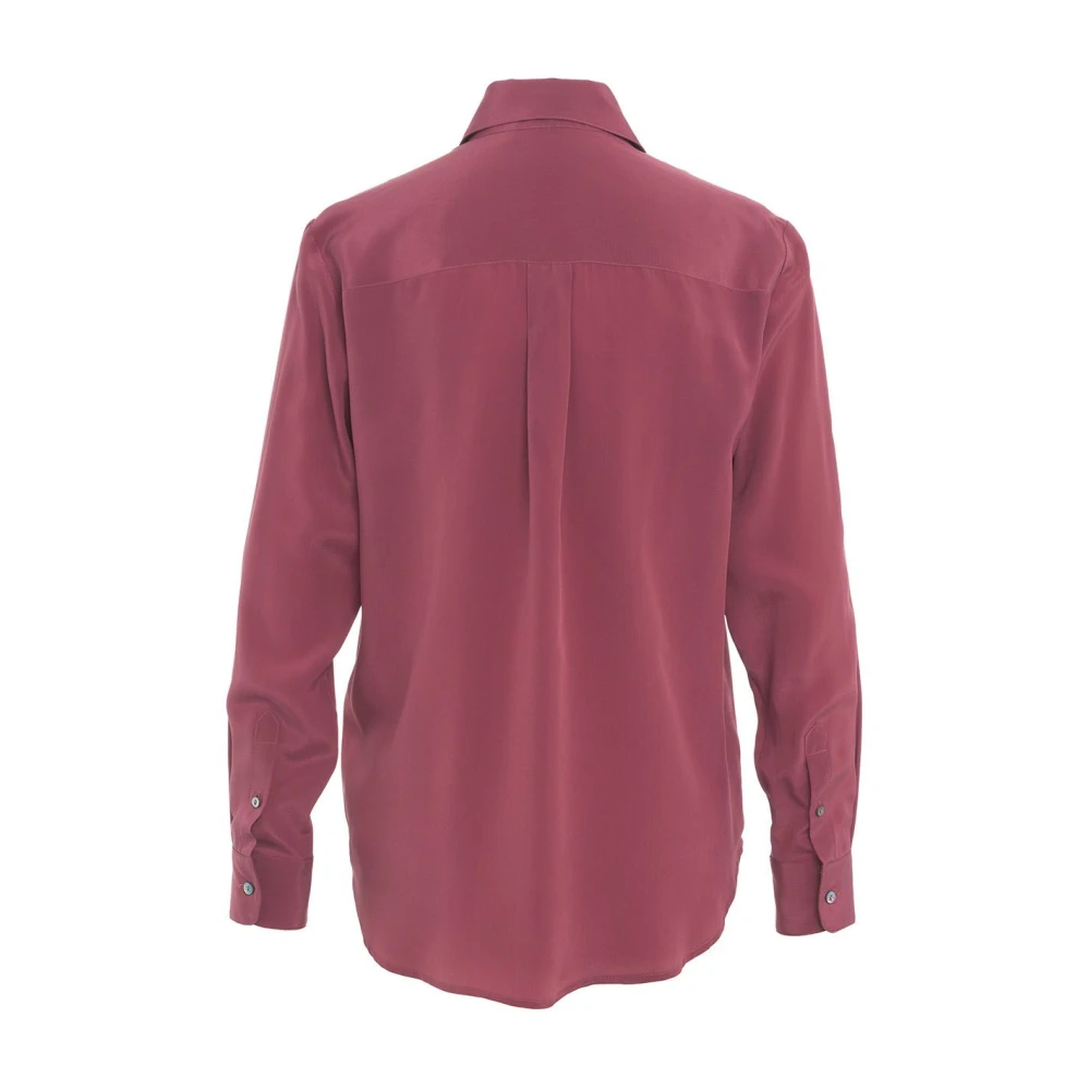 Himon's Roze Zijden Blouse Elegante Stijl Pink Dames