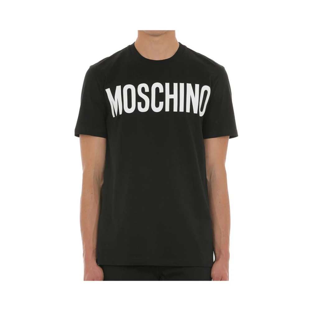 Moschino Logo T-shirt Black Heren
