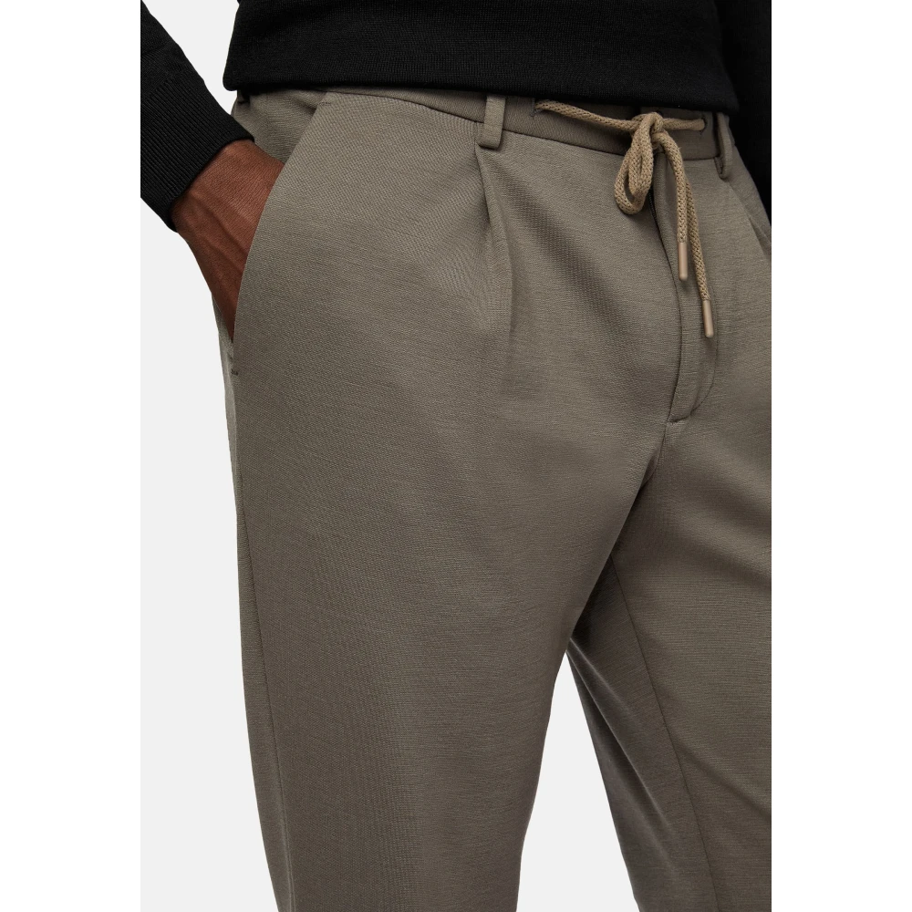 Boggi Milano B Tech wollen broek Beige Heren