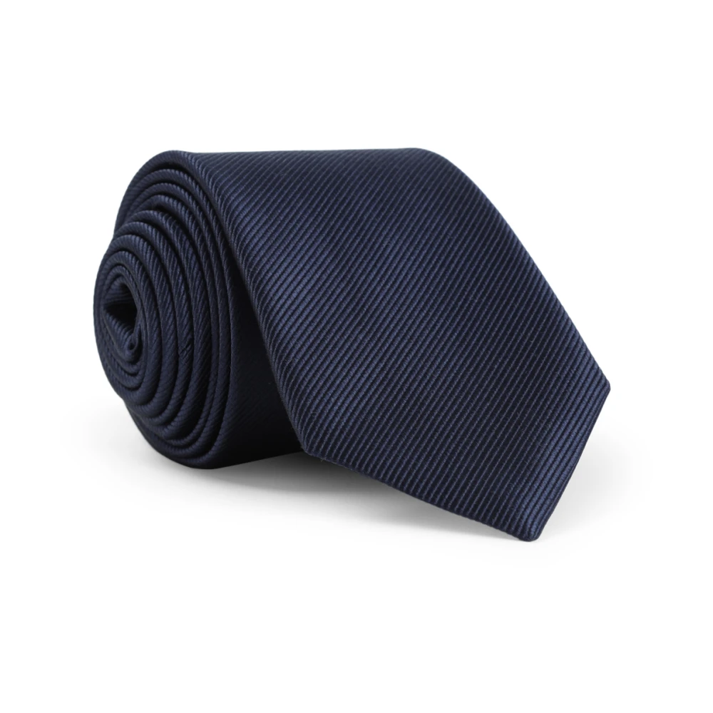 Giorgio Armani Herr Blå Accessoarer One Size, Midnatt Sidenslips