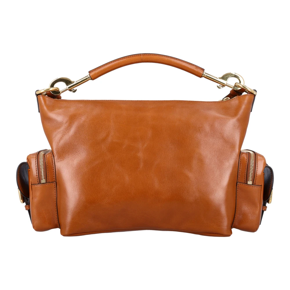 Chloé Bruine Leren Cameratas met Zakken Brown Dames