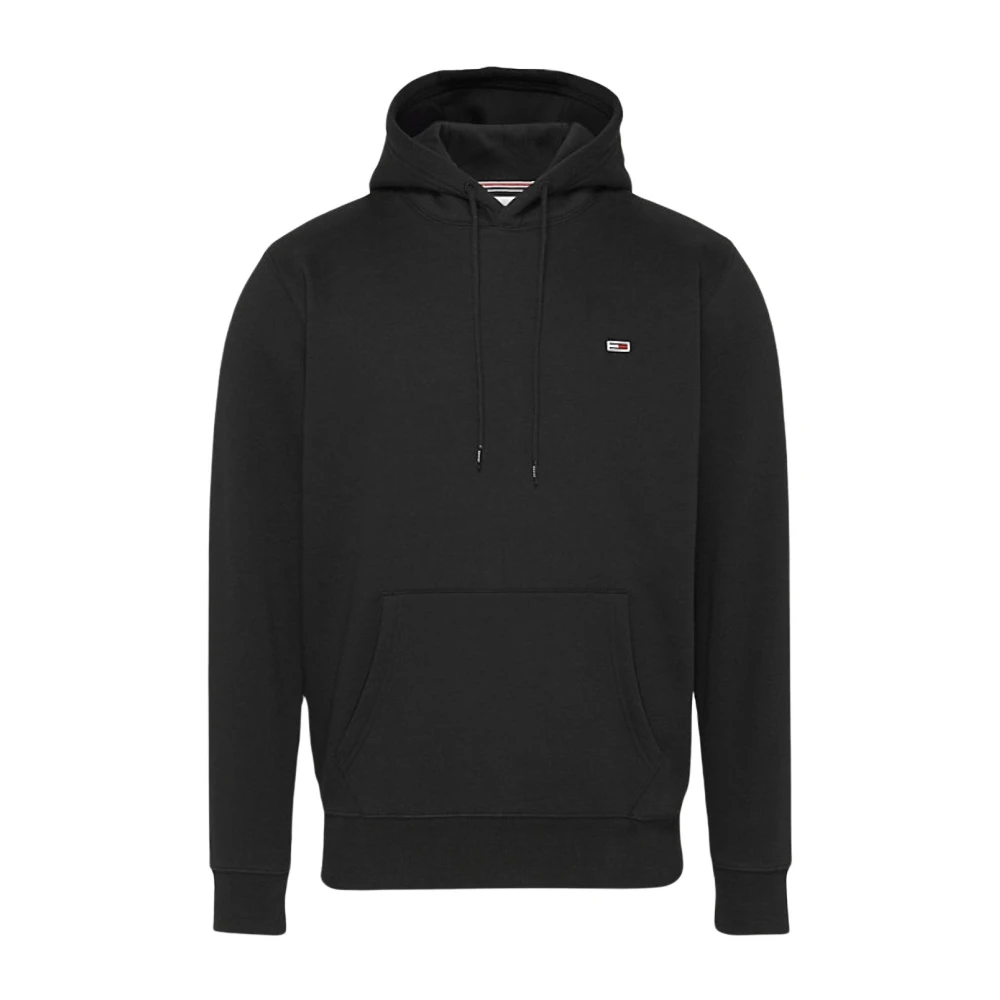 Tommy Jeans Men's Black Eco-Friendly Hooded Sweatshirt - Hoodies - Xl - Sweatshirts & Hoodies
