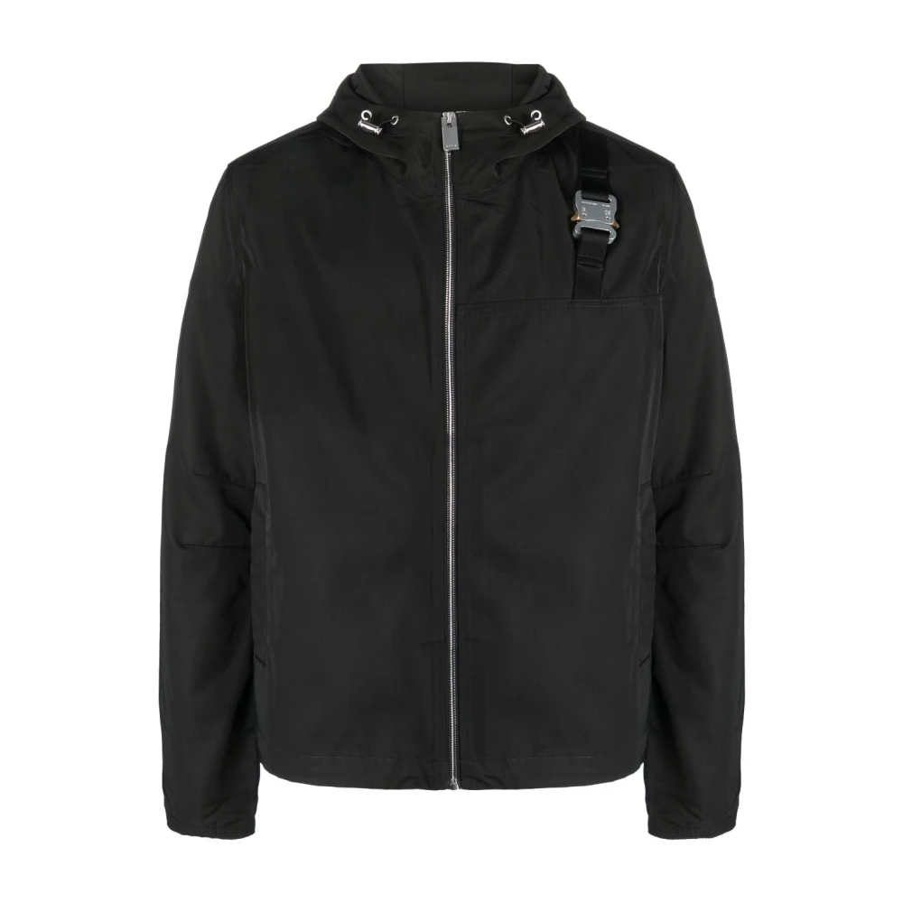 1017 Alyx 9SM Zwarte jas met gespdetail Black Heren